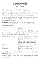 Vorschau - Arbeitsblätter - Experimente mit Feuer - Forscherheft - Seite 1