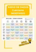 Vorschau - Spiele - Juego de dados/Würfelspiel - Cuéntame en Indefinido - Deckblatt