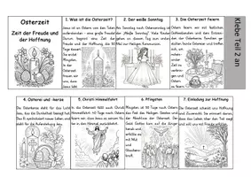 Vorschau - Arbeitsblätter - Ostern und die Osterzeit - Leporello (2-fach differenziert) - Deckblatt