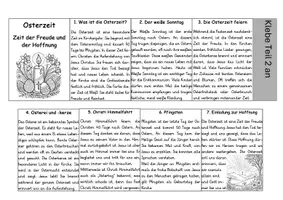 Vorschau - Arbeitsblätter - Ostern und die Osterzeit - Leporello (2-fach differenziert) - Seite 1