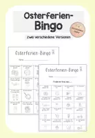 Vorschau - Arbeitsblätter - Osterferien - Bingo - Deckblatt