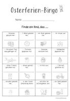 Vorschau - Arbeitsblätter - Osterferien - Bingo - Seite 2