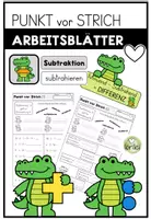 Vorschau - Arbeitsblätter - Punkt vor Strich - Rechenregeln leicht gemacht - Deckblatt