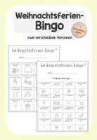 Vorschau - Arbeitsblätter - Ferien-Bingo Materialpaket (zu allen Ferien) - Seite 1