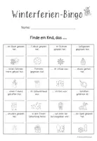 Vorschau - Arbeitsblätter - Winterferien - Bingo - Seite 2