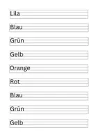 Vorschau - Arbeitsblätter - Farben - einfaches Niveau - DaZ - Seite 1