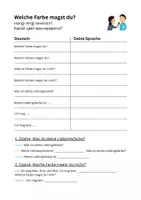Vorschau - Arbeitsblätter - Farben - einfaches Niveau - DaZ - Seite 2