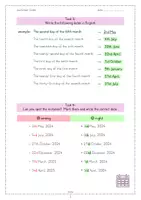 Vorschau - Arbeitsblätter - Telling the date, worksheet (mit Lösung) - Seite 3