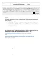 Vorschau - Klassenarbeiten - Klassenarbeit_Liebeslyrik_Nach Mascha Kaléko_ Für Einen - Deckblatt