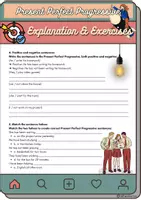 Vorschau - Arbeitsblätter - Present Perfect Progressive Explanation & Exercises - Seite 2