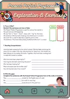Vorschau - Arbeitsblätter - Present Perfect Progressive Explanation & Exercises - Seite 3