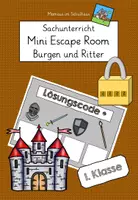 Vorschau - Spiele - Mini Escape Room Burgen und Ritter 1. Klasse - Deckblatt