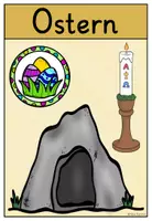 Vorschau - Stationenlernen - Ostern kostenlose SYMBOLKARTE Kirchenjahr Religionsunterricht FREEBIE - Seite 1