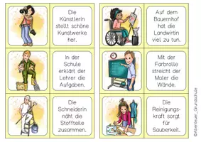 Vorschau - Spiele - Berufe Lesedomino - Seite 2