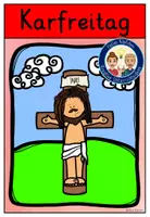 Vorschau - Stationenlernen - Karfreitag SYMBOLKARTE katholisch Karwoche Religionsunterricht FREEBIE - Deckblatt