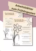 Vorschau - Arbeitsblätter - Ressourcen stärken zum Frühlingsstart - Deckblatt