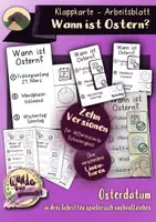 Vorschau - Arbeitsblätter - Wann ist Ostern? - Osterdatum bestimmen - Deckblatt