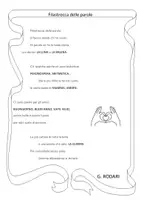 anteprima - Materiale di supporto/inclusione - Arricchimento lessicale in rima. Filastrocca delle parole - Pagina 1