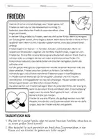 Vorschau - Arbeitsblätter - Mini-Wissen - Frieden (ab Klasse 3) - Seite 1