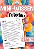 Vorschau - Arbeitsblätter - Mini-Wissen - Frieden (ab Klasse 3) - Deckblatt