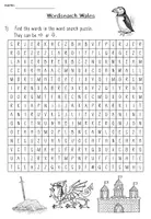 Vorschau - Arbeitsblätter - Wales worksheets, United Kingdom - Seite 1