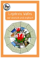 Vorschau - Stationenlernen - Legekreis Lesekreis Wales, United Kingdom - Deckblatt