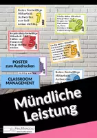 Vorschau - Poster - Mündliche Leistung bewerten - Mündliche Noten - Mitarbeit - Poster - Deckblatt
