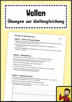 Vorschau - Arbeitsblätter - Rechnen mit der Wellengleichung – Anwendungsaufgaben für die Oberstufe - Deckblatt