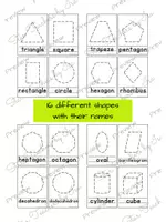 Vista previa - Hojas de trabajo - Figuras geométricas | matemáticas | geometría - página 3