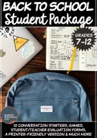 Vorschau - Arbeitsblätter - Back to School Package- Middle/High School - Seite 1