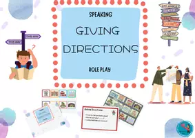 Vista previa - Juegos / Gamificación - ROLE PLAY-GIVING DIRECTIONS - Portada