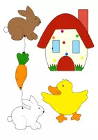 Vorschau - Mal- und Bastelvorlagen - Bastelvorlagen Ostern - Deckblatt