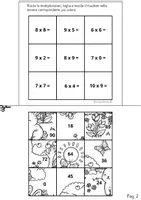 anteprima - Esercizi - PUZZLE MATEMATICO delle tabelline - Pagina 2