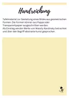 Vorschau - Mal- und Bastelvorlagen - Kandinsky Tafelmaterial geometrische Formen - Seite 2