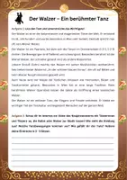 Vorschau - Arbeitsblätter - Der Walzer_Lesetext_Übung_Quiz (Gymnasium/Mittelschule) - Deckblatt