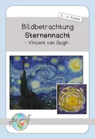 Vorschau - Arbeitsblätter - Bildanalyse Sternennacht von Vincent van Gogh - Deckblatt