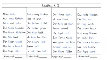 Vorschau - Arbeitsblätter - differenzierte Leseblätter K/k - Seite 2