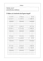 Vorschau - Arbeitsblätter - Schriftliches Subtrahieren und Addieren - Rechen-Quiz - Seite 1