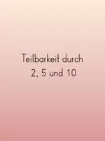 Vorschau - Arbeitsblätter - Teilbarkeitsregeln: Arbeitsblätter - Seite 1