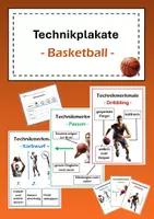 Vorschau - Poster - Technikplakate - Basketball (Dribbling, Passen, Korbwurf) - Deckblatt