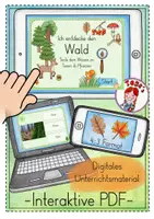 Vorschau - Interaktives Material - Wald - interaktives/digitales Rätsel - Deckblatt