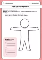 Vorschau - Arbeitsblätter - Mein Sprachenportrait - Wertschätzung im DaZ/DaF Unterricht! - Seite 1