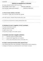 anteprima - Esercizi - VERIFICHE di analisi grammaticale o logica cl3-4-5 - Pagina 1