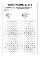 anteprima - Esercizi - CRUCIPUZZLE: tabelline da 1 a 5 - Pagina 2