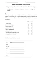 Vorschau - Arbeitsblätter - Leseverständnis für den Anfangsunterricht 5. Klasse - Deckblatt
