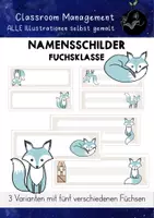 Vorschau - Anderer Materialtyp - Namensschilder für die Fuchsklasse - Polarfüchse - Deckblatt