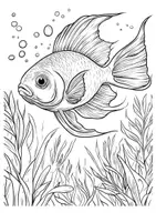 Vorschau - Arbeitsblätter - Unterwasser Ausmalbilder Entspannung Malbuch ausmalen - Seite 2