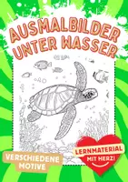 Vorschau - Arbeitsblätter - Unterwasser Ausmalbilder Zwischendurch Mandala Malbuch - Deckblatt