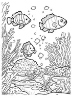 Vorschau - Arbeitsblätter - Unterwasser Ausmalbilder Zwischendurch Mandala Malbuch - Seite 3