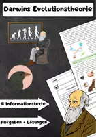 Vorschau - Arbeitsblätter - Darwins Evolutionstheorie: Natürliche Selektion und Variation - Deckblatt
